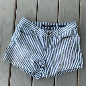 Tjmaxx striped mid-rise jean shorts